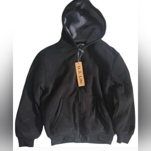 US Life Fleece Lining Boy's Jacket Size Medium L (14-16) NWT MSRP $39.99
